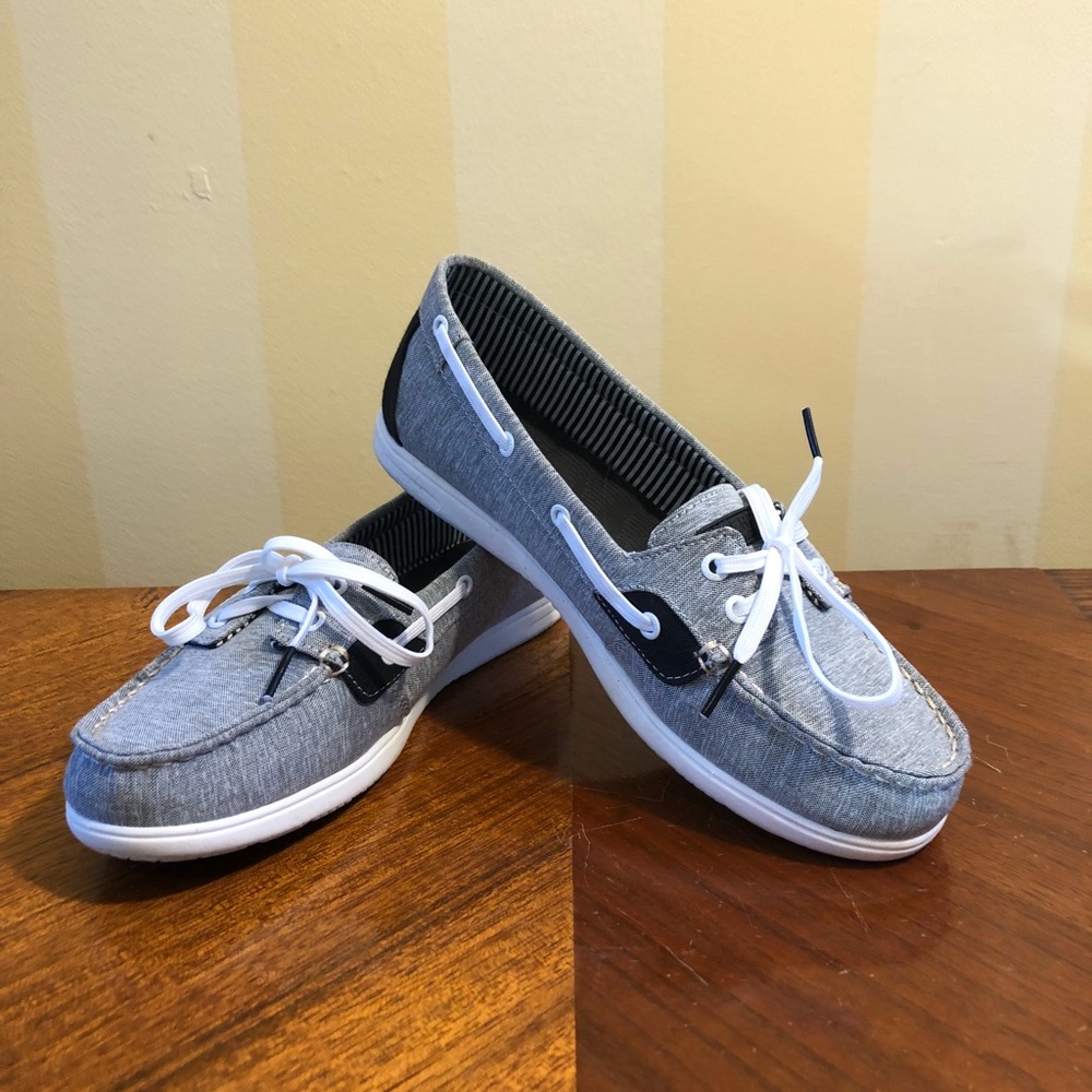 Sperry Canvas Boat Shoes - Size 8.5